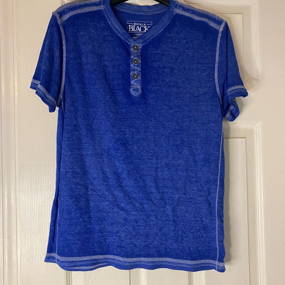 Buckle Black  Boys Blue Shirt